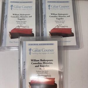 The Great Courses Shakespeare Parts 1-3 Audiobook CD Comedies Histories Tragedy